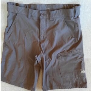 Hulk Men's Large Gray 5-pocket Stretch Waistband Outdoor Camp Utility Shorts